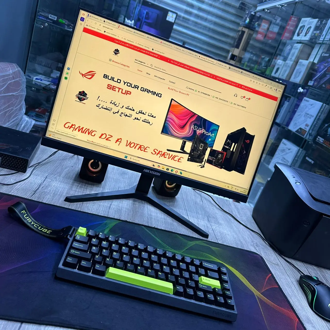 CLAVIER MAGNETIC GAMING FURYCUBE M68 HE SWITCH MAG MAX ARGB BLACK